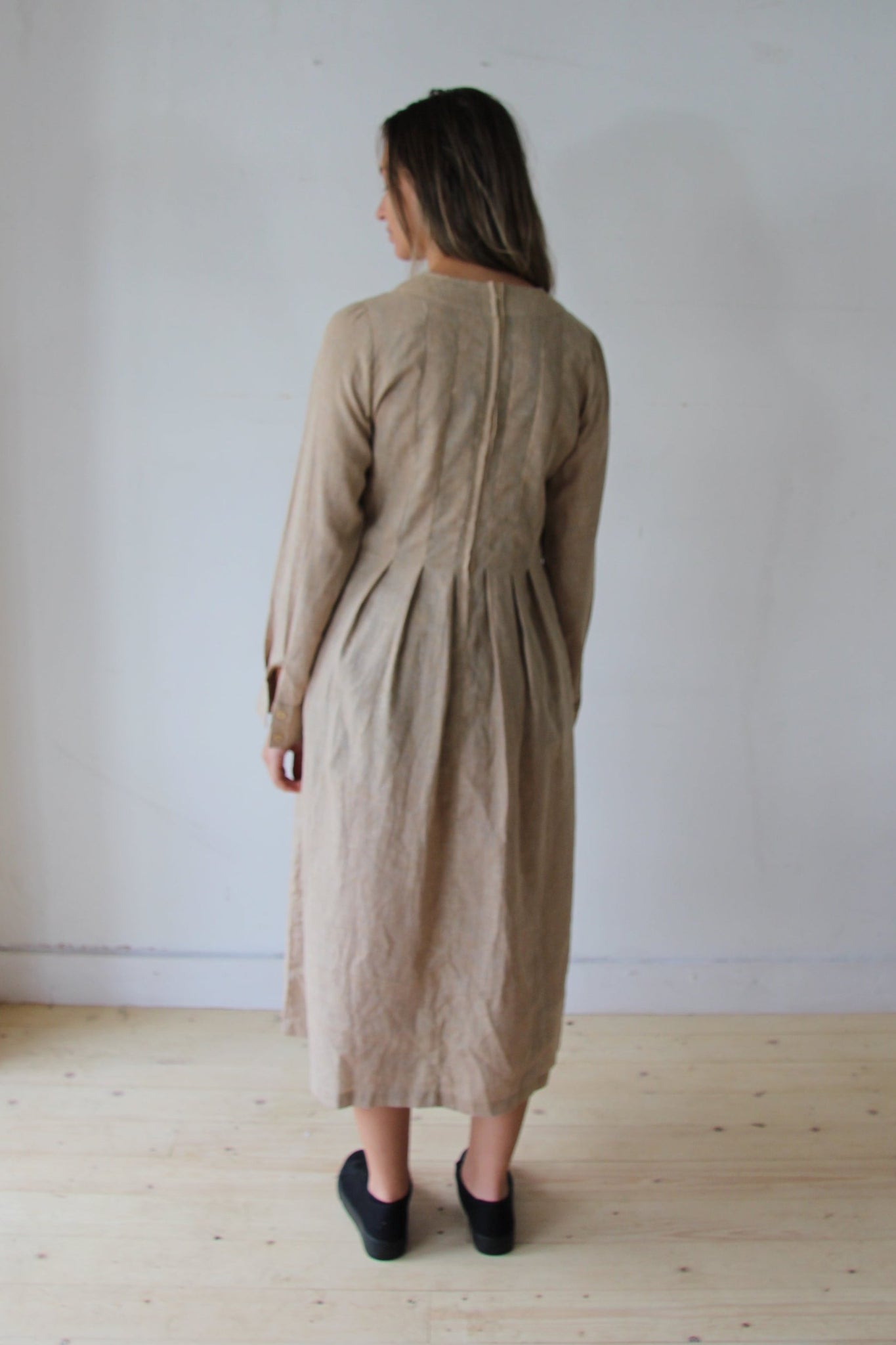 WDTS  - Tilly dress - Mustard Linen