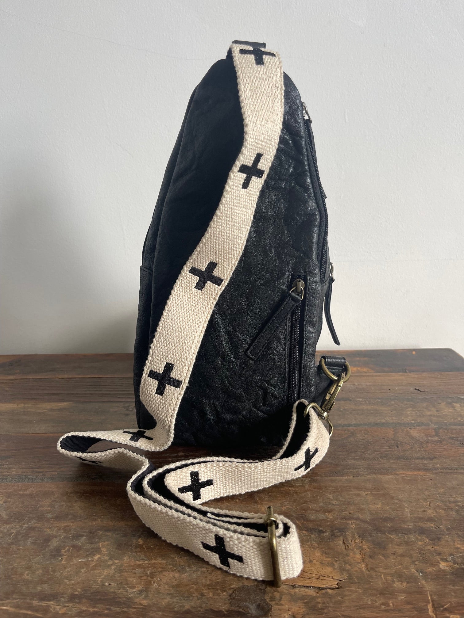 WDTS Crossbody Sling Bag w cross or crow strap