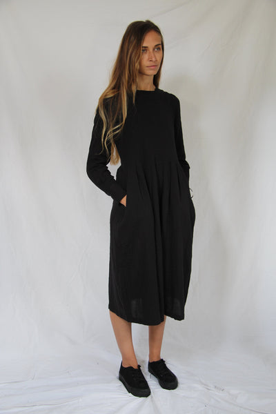 WDTS - Tilly dress - Black cotton