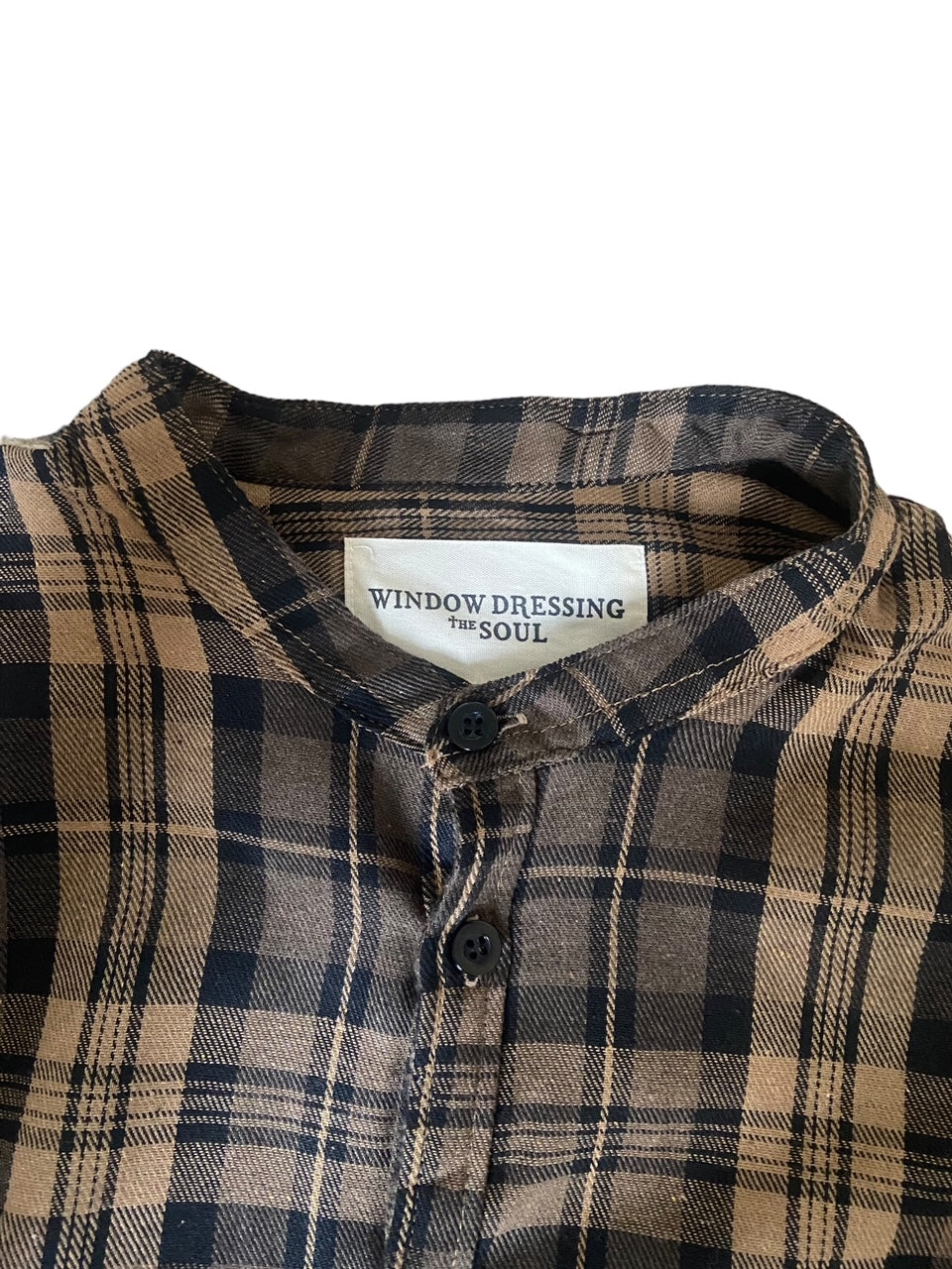 WDTS Elford Buttoned Flannel Shirt Brown