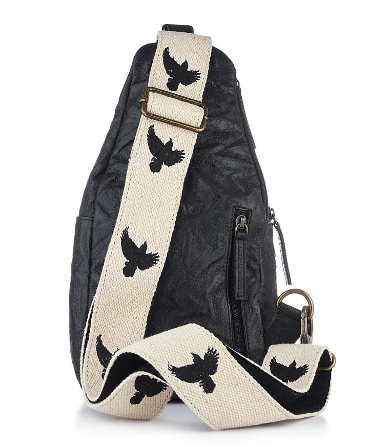 WDTS Crossbody Sling Bag w cross or crow strap