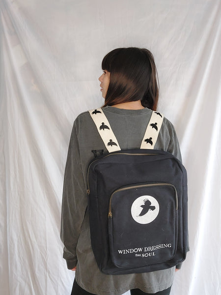 WDTS Backpack- Black Canvas - crow backpack