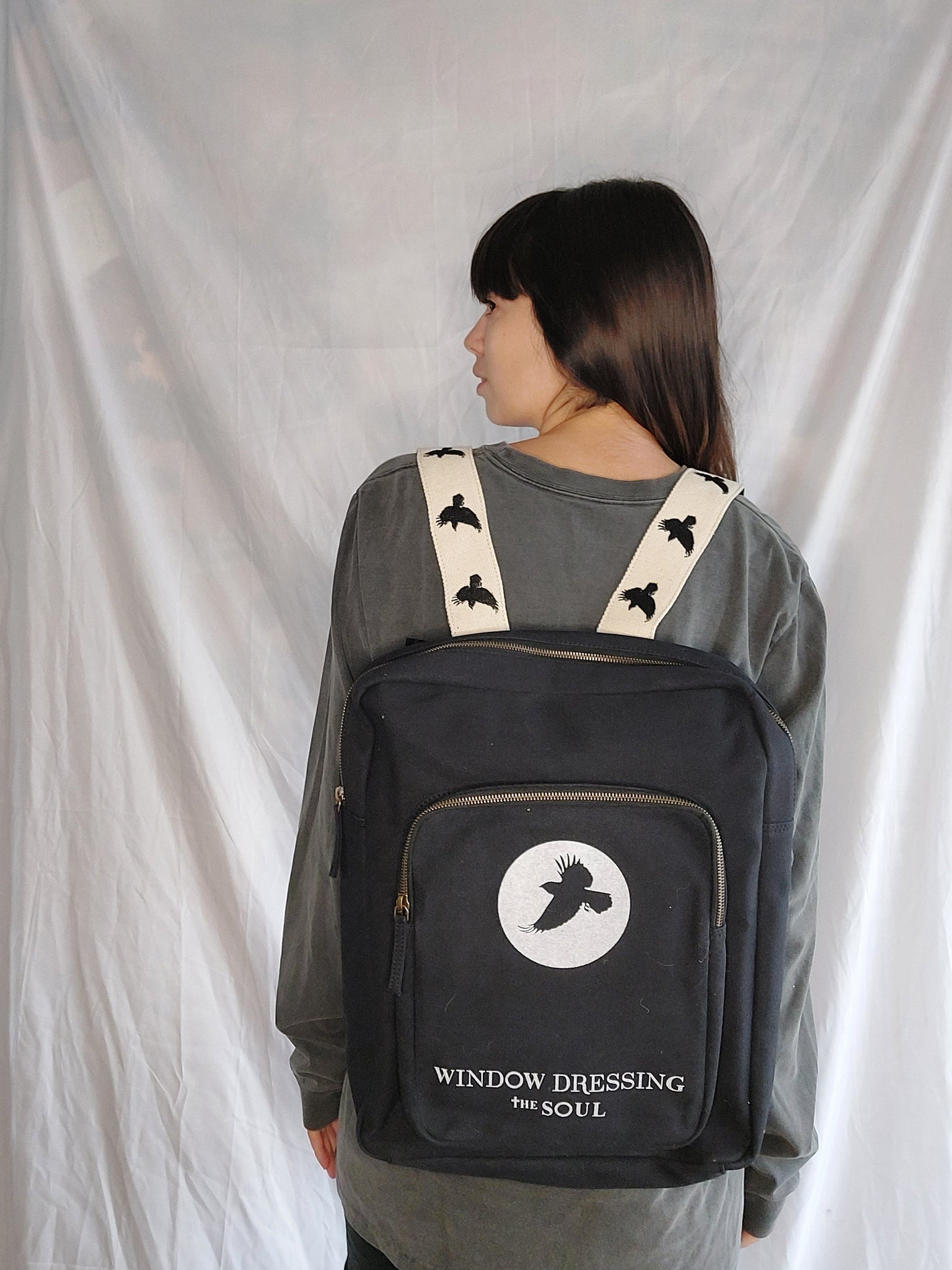 WDTS Backpack- Black Canvas - crow backpack