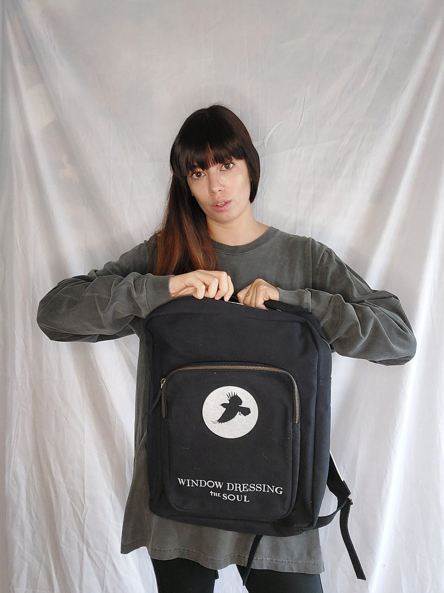 WDTS Backpack- Black Canvas - crow backpack