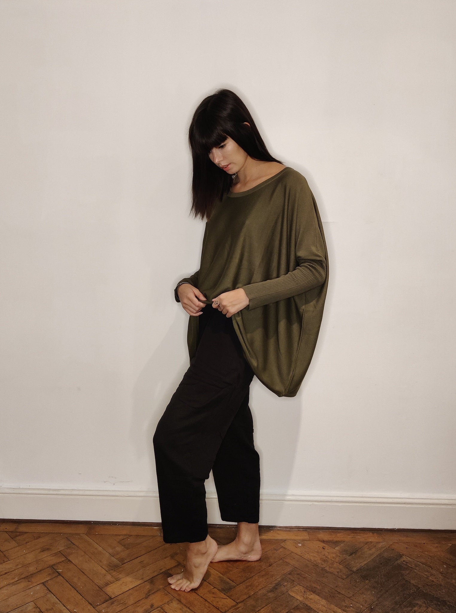 WDTS -fine knit sweater - Forest