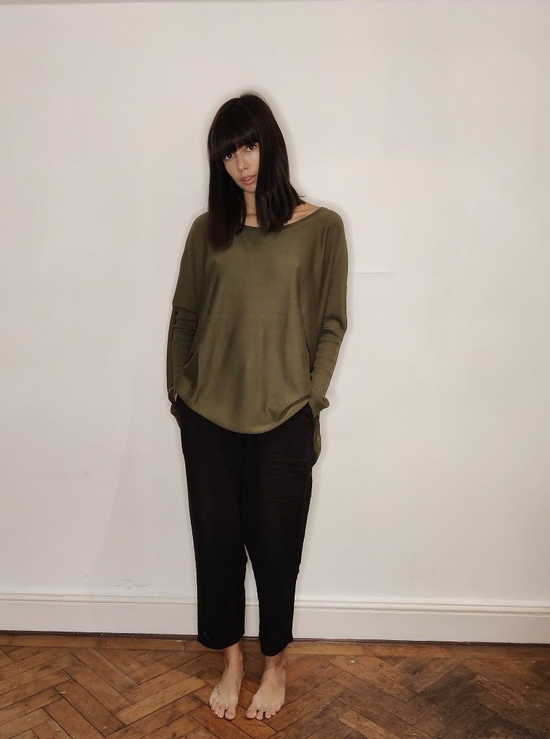 WDTS -fine knit sweater - Forest