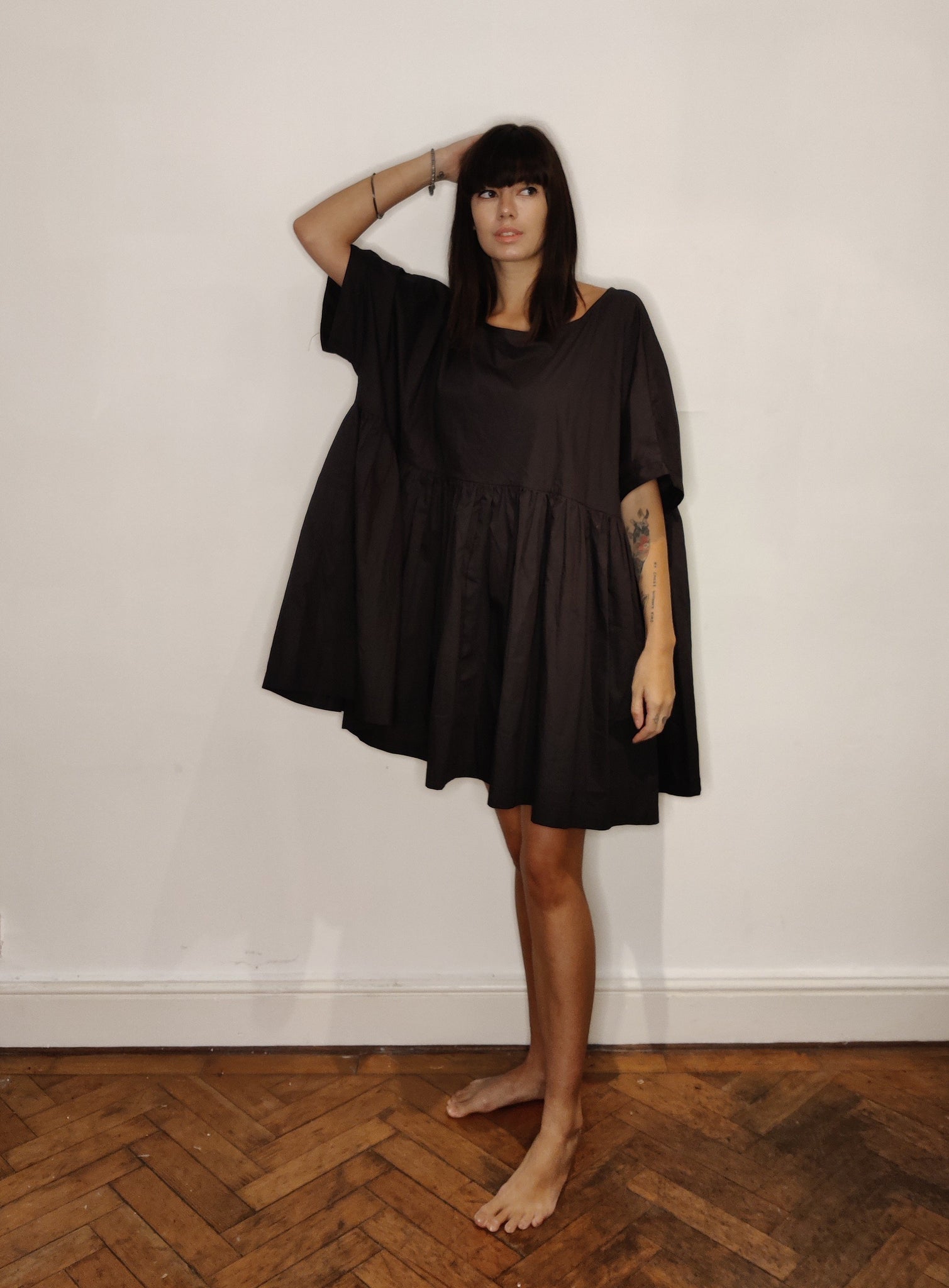 WDTS Amelia dress - Poplin Black