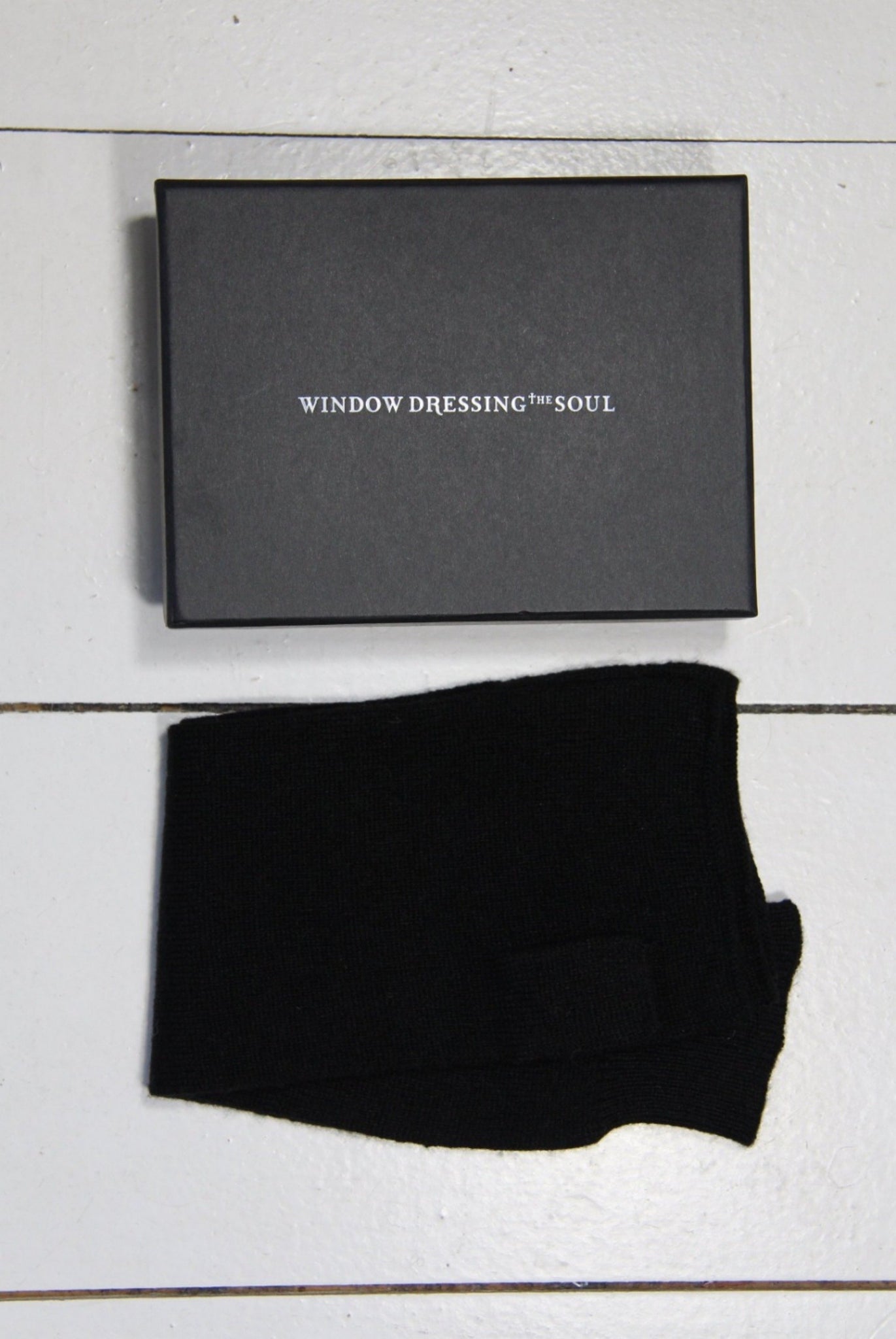 WDTS - Arm warmers in black wool