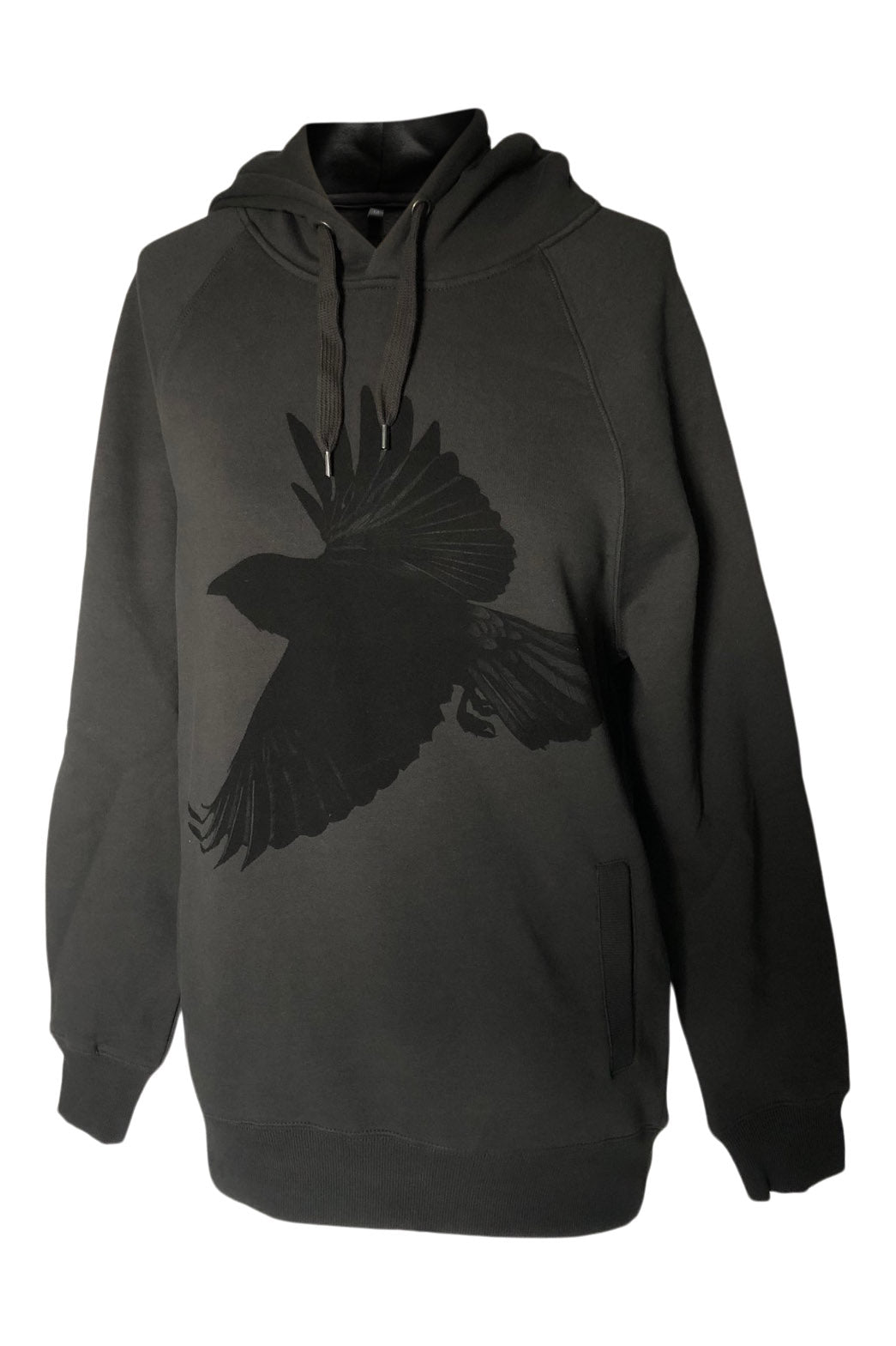 Window Dressing The Soul Crow Hoodie- Dark Grey